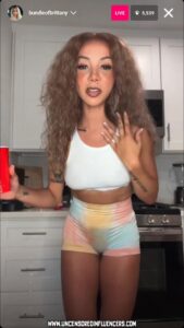 Brittany Renner American Nude Nipple Big Breasts Livestream